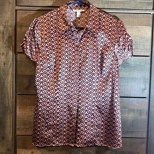 Dressbarn silky button down blouse